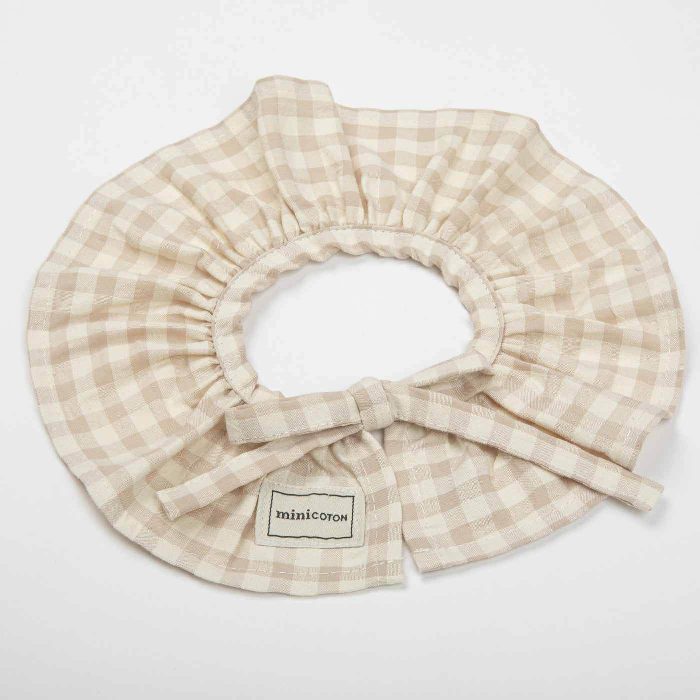 Cuello Volante Vichy Rose - Minicoton