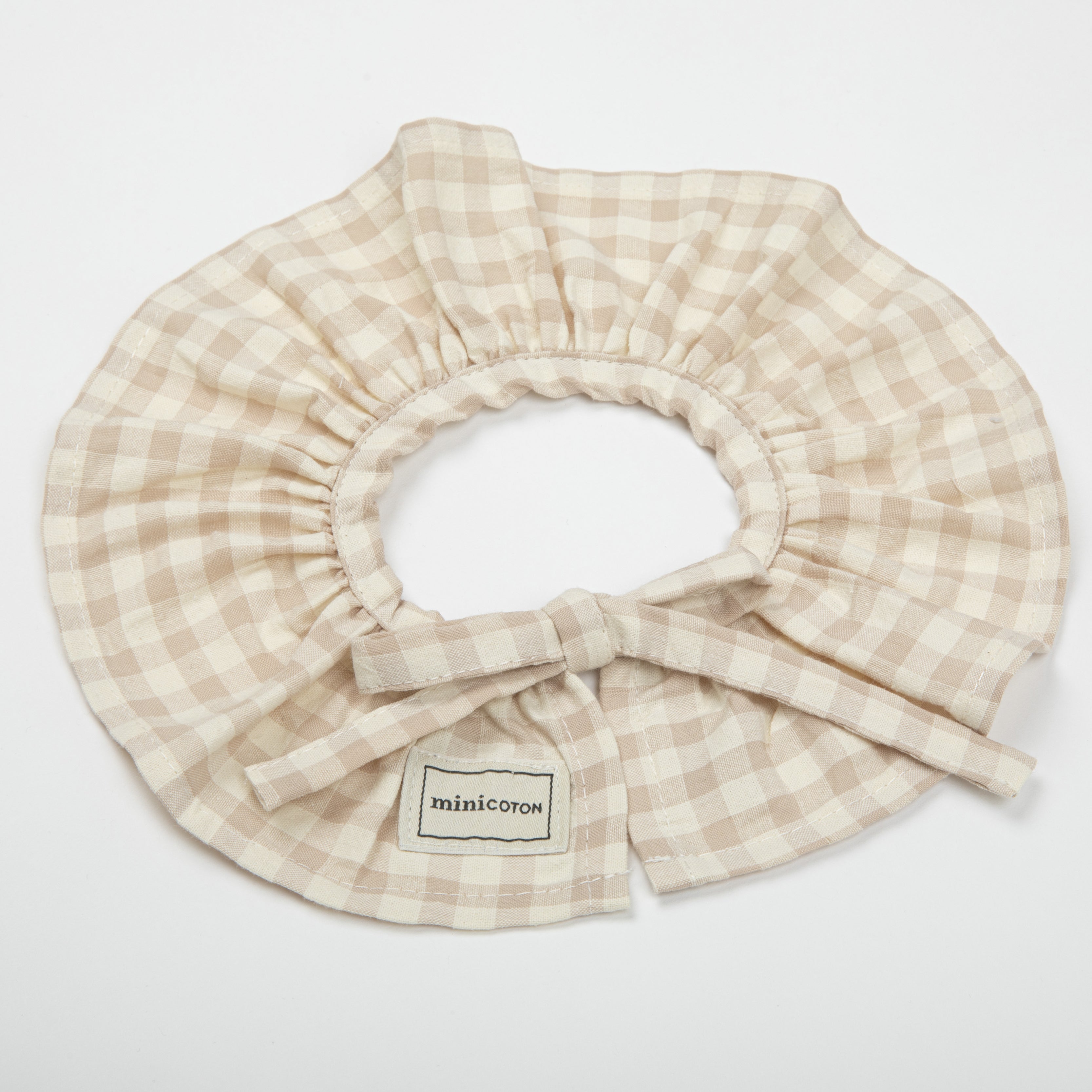 Cuello Volante Vichy Rose - Minicoton