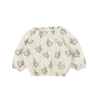 Blusa Rabbit Ecru - Minicoton