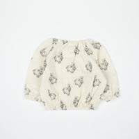 Blusa Rabbit Ecru - Minicoton