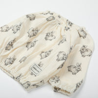 Blusa Rabbit Ecru - Minicoton