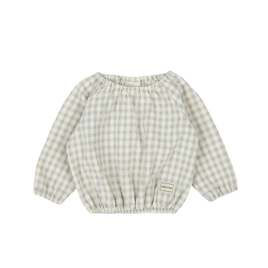 Blusa Vichy Blue - Minicoton