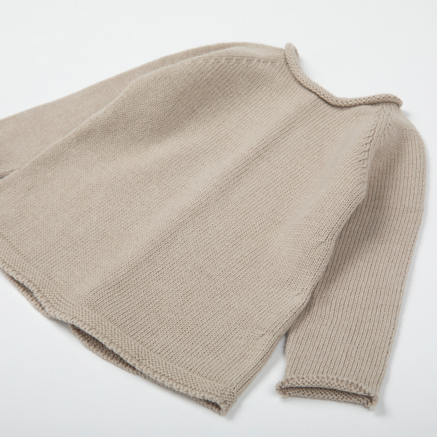 Top Basic Knit Beige - Minicoton