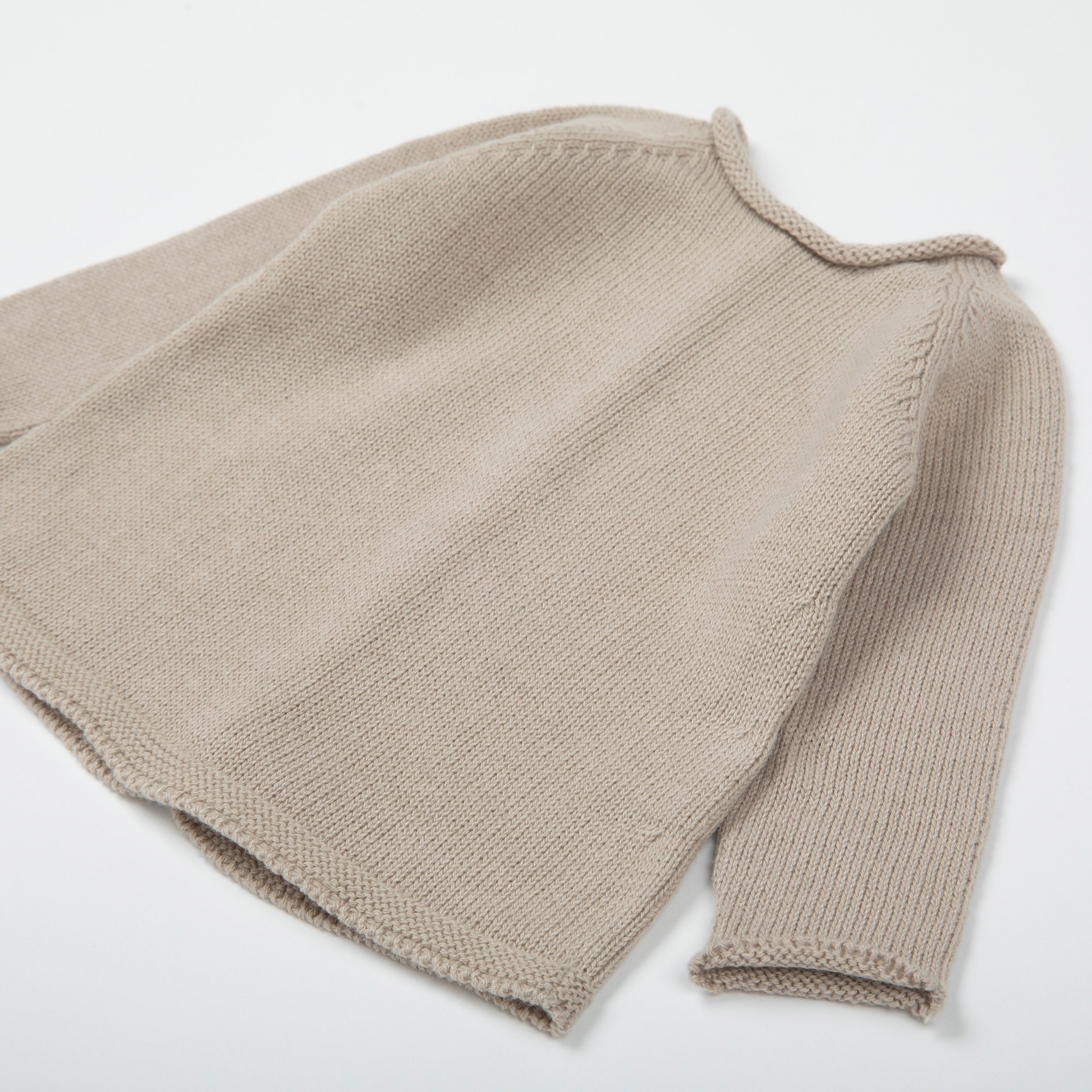 Top Basic Knit Beige - Minicoton