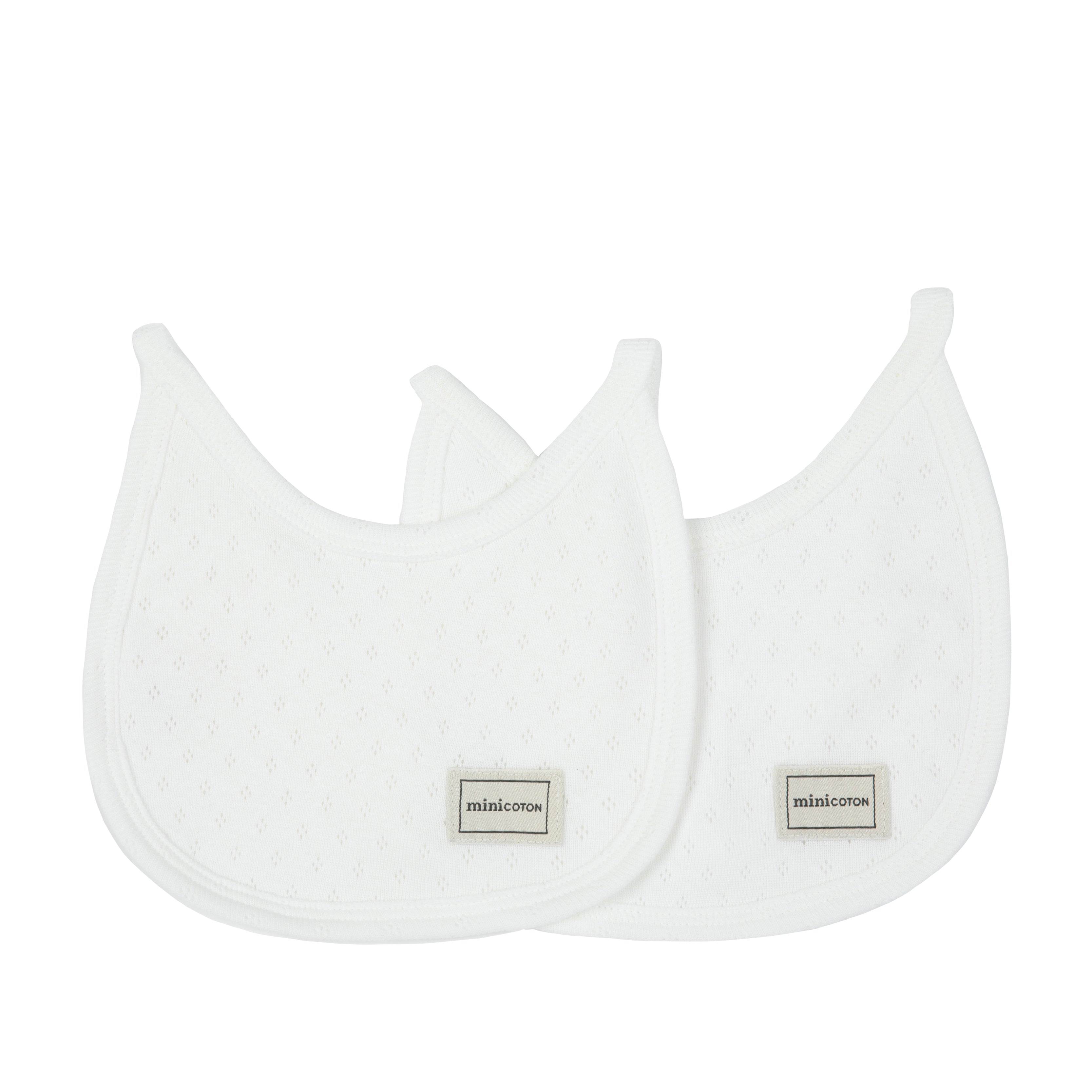 Pack Baberos Holey Blanco - Minicoton