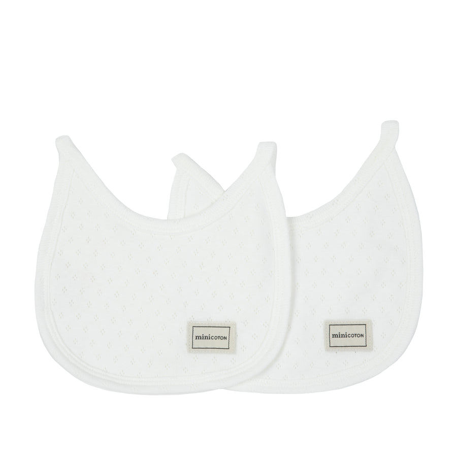 Pack Baberos Holey Blanco - Minicoton