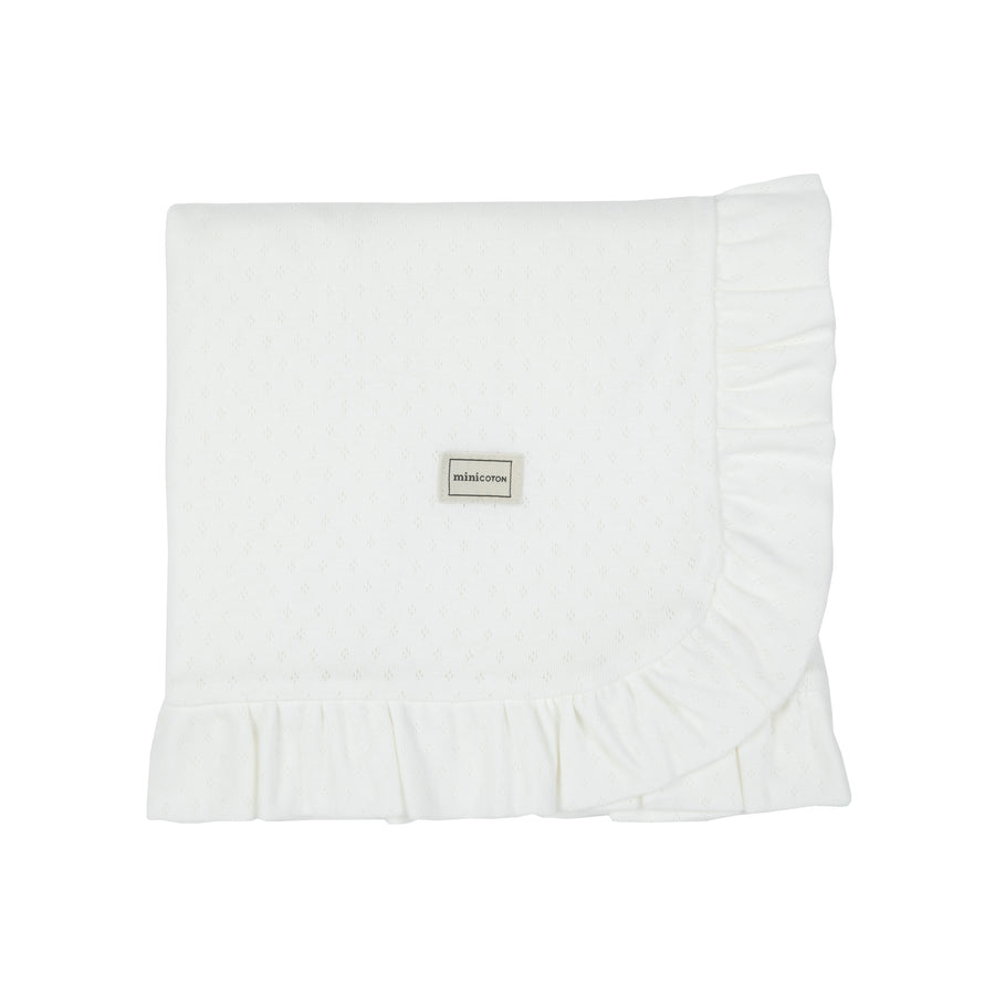 Mantita Volante Holey Blanco - Minicoton