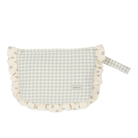 Pouch Vichy Blue / Blossom Blue - Minicoton