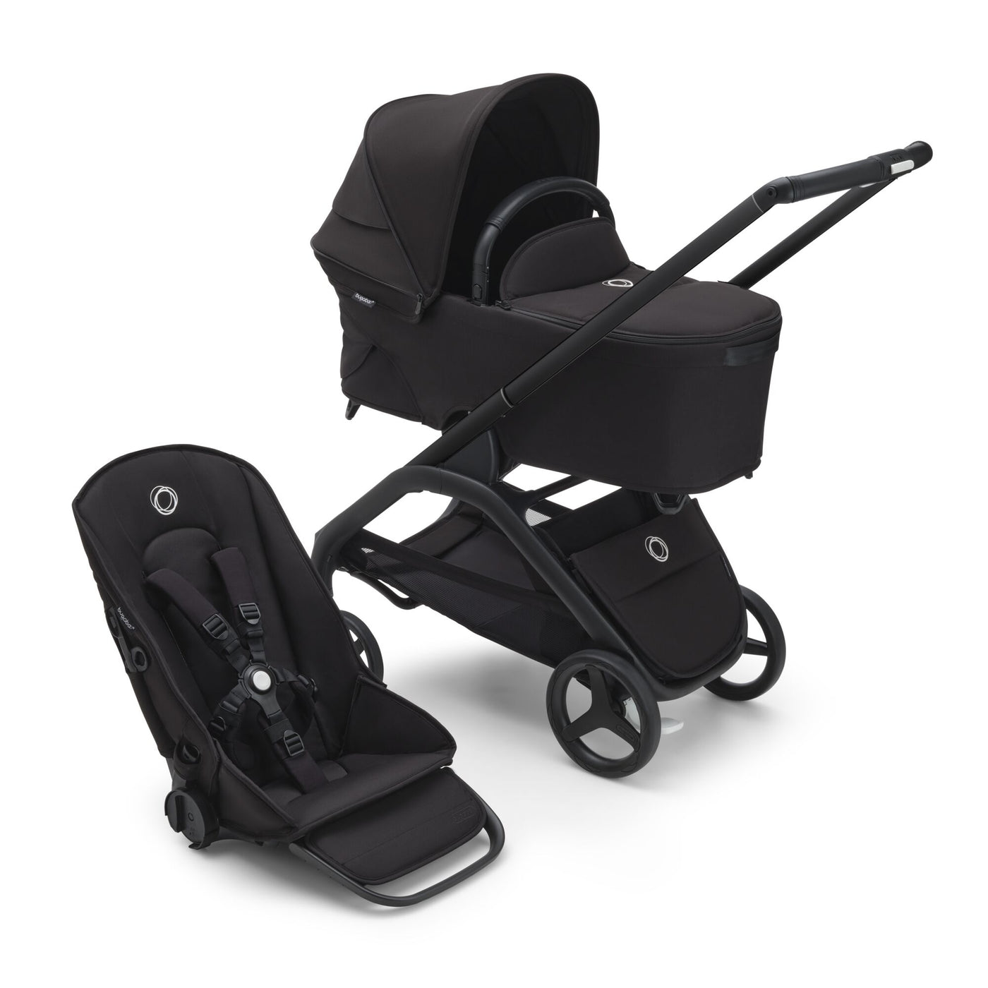 Bugaboo Dragonfly completo Negro/Negro/Negro Medianoche - Minicoton