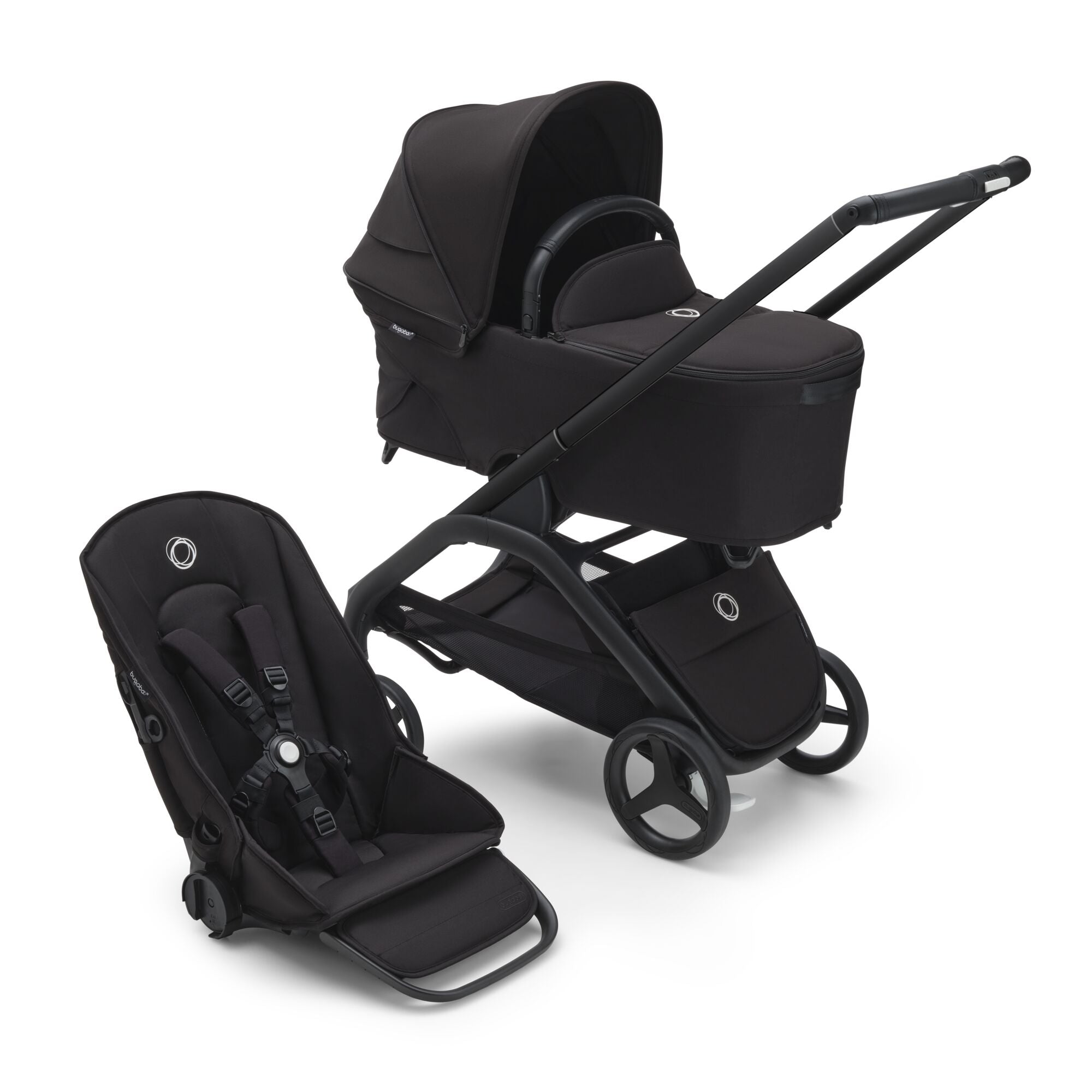 Bugaboo Dragonfly completo Negro/Negro/Negro Medianoche - Minicoton