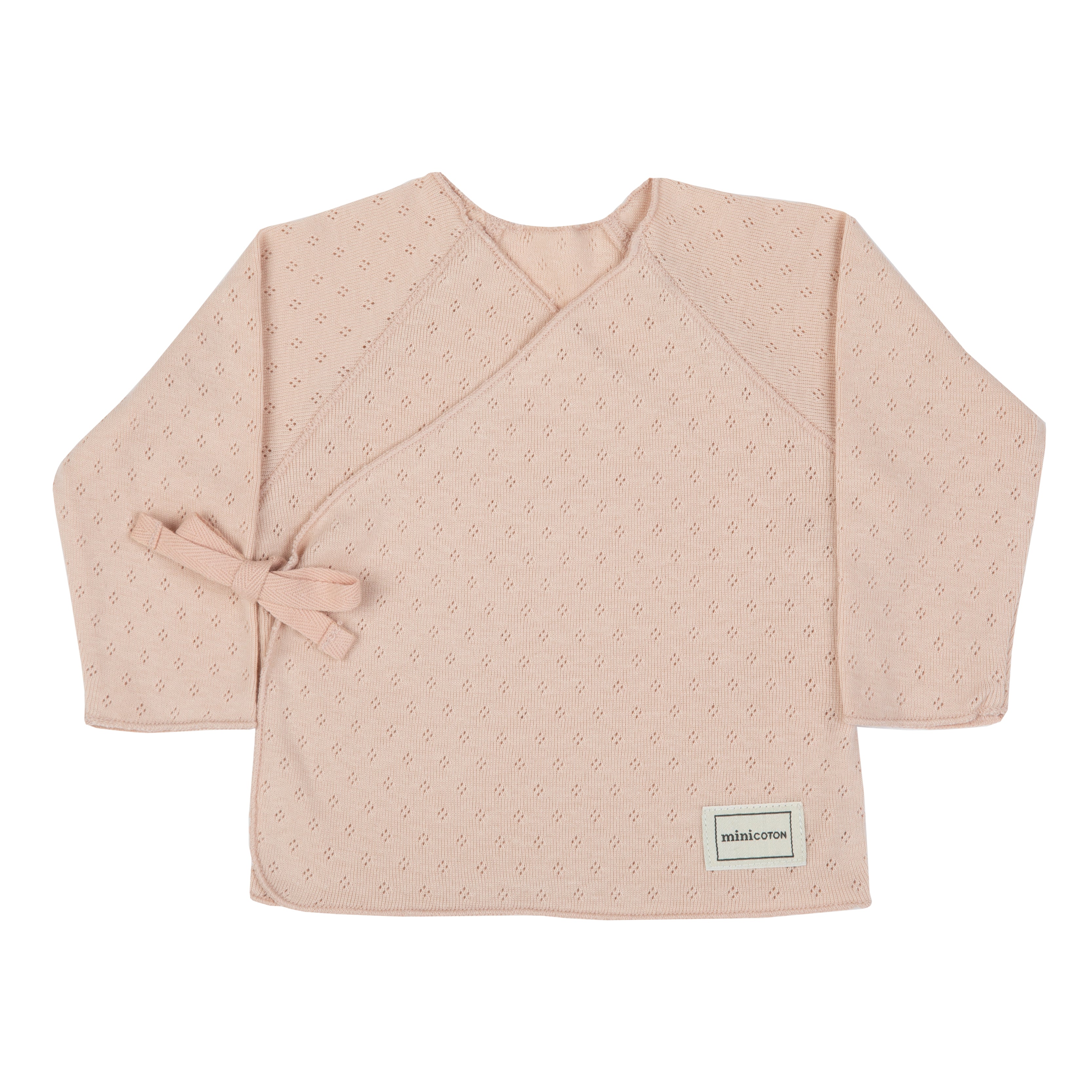 Top Cruzado Holey Rosa - Minicoton