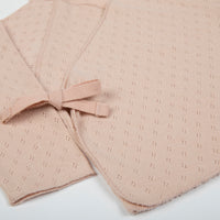 Top Cruzado Holey Rosa - Minicoton