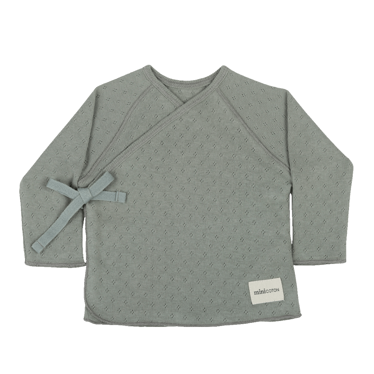Top Cruzado Holey Musgo - Minicoton