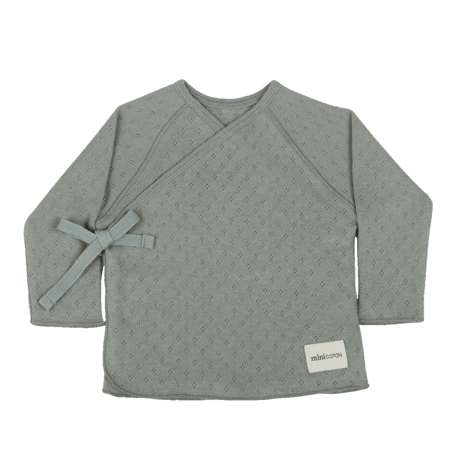 Top Cruzado Holey Musgo - Minicoton