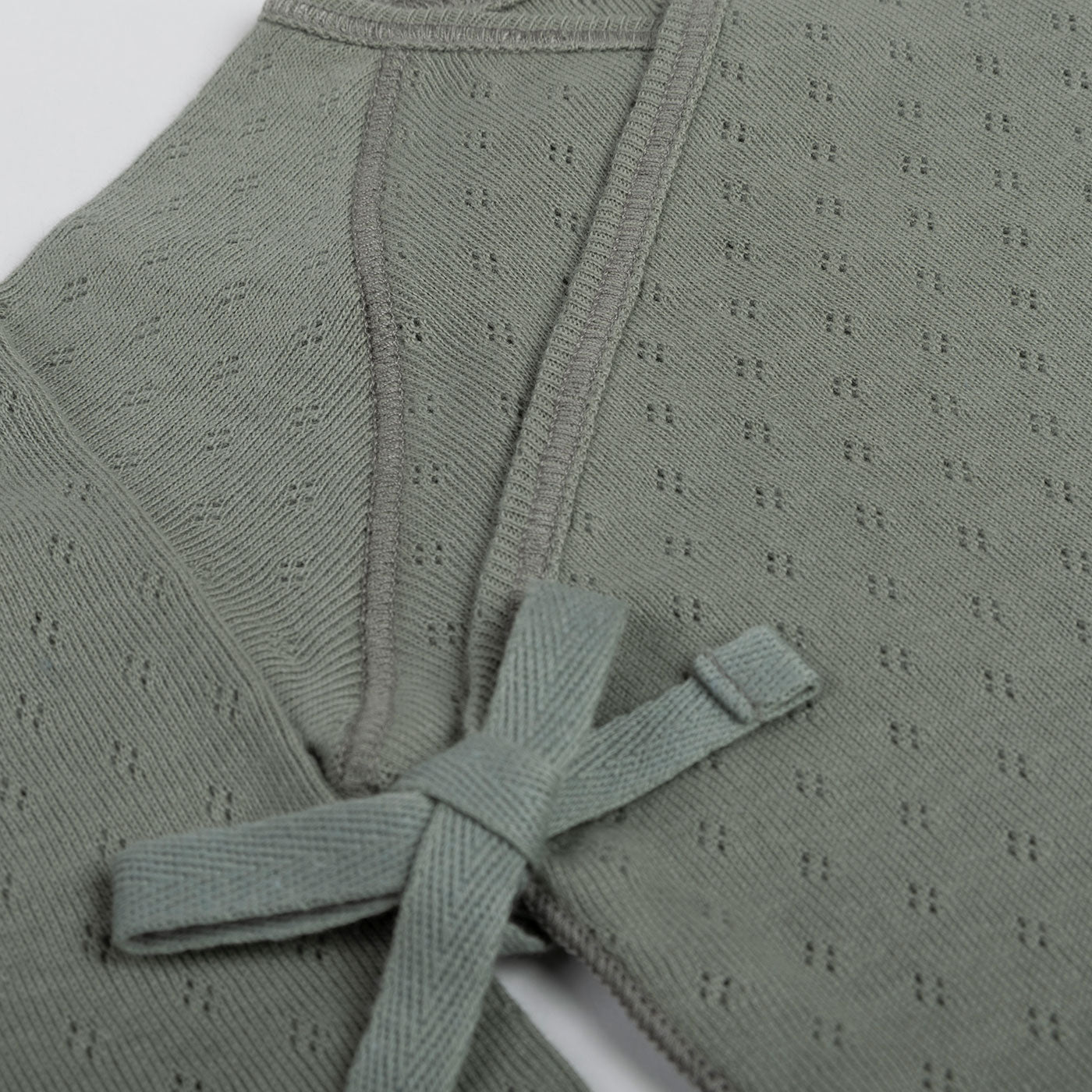 Top Cruzado Holey Musgo - Minicoton