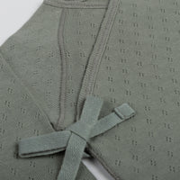 Top Cruzado Holey Musgo - Minicoton