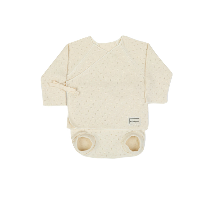 Set Welcome/Culote Holey Crudo - Minicoton