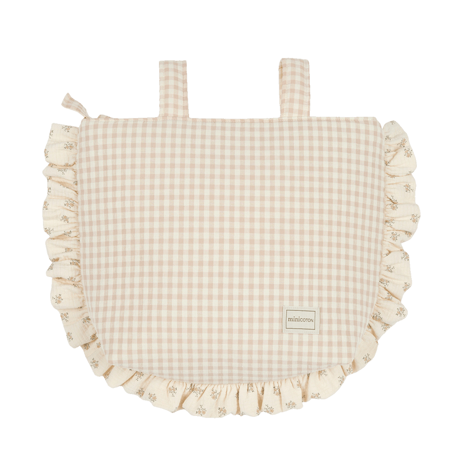 Bolsa Ruffle Vichy Rose / Blossom Rose - Minicoton