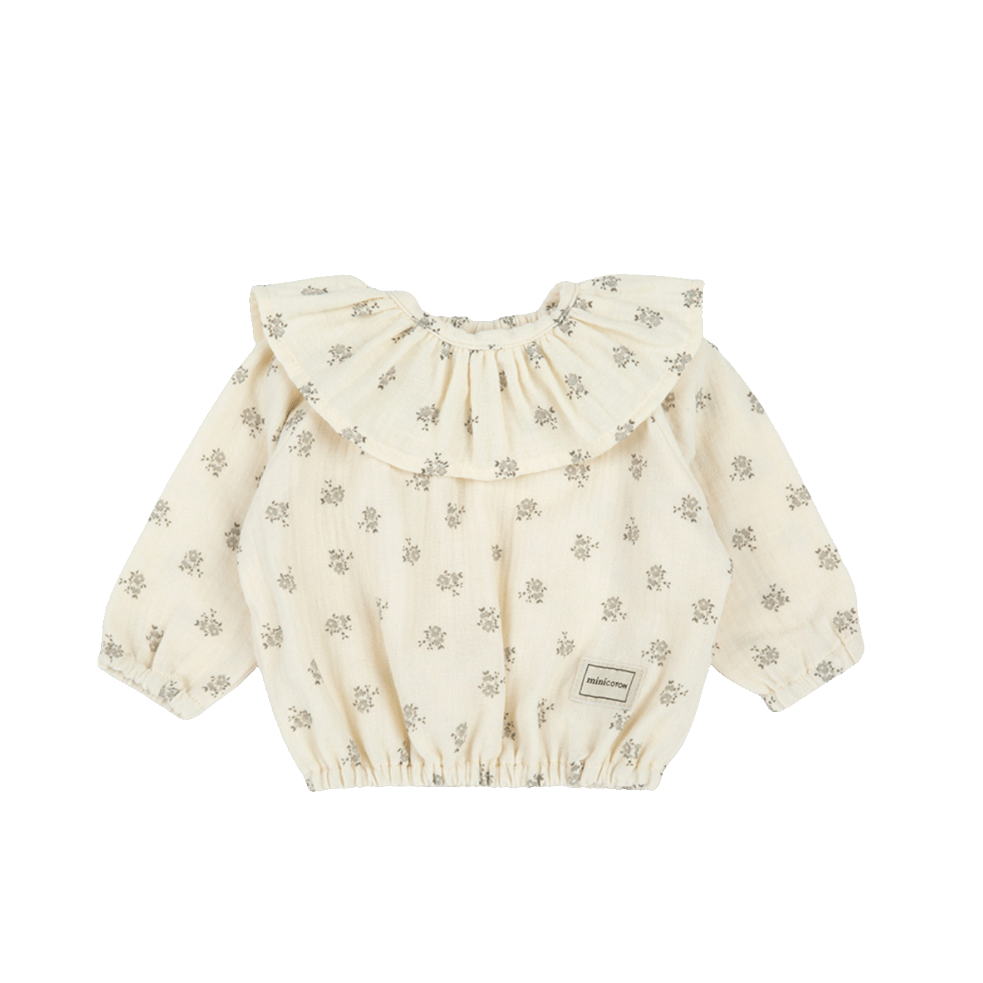Blusa + Cuello Blossom Blue - Minicoton