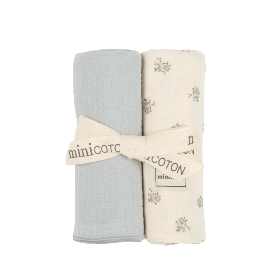 Pack Muselinas Blossom Blue + Nube - Minicoton