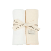 Pack Muselinas Blanco + Crudo - Minicoton
