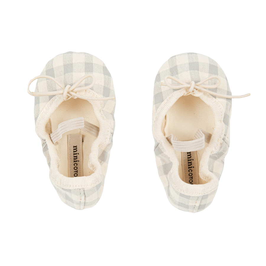 Ballerinas Vichy Blue - Minicoton