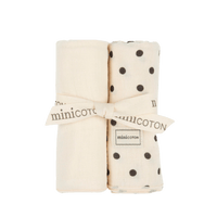 Pack Muselinas Dots+Crudo - Minicoton