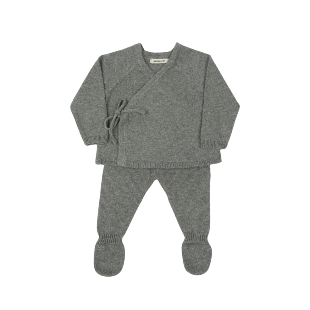 Set Welcome Knit Cruzado Melange - Minicoton