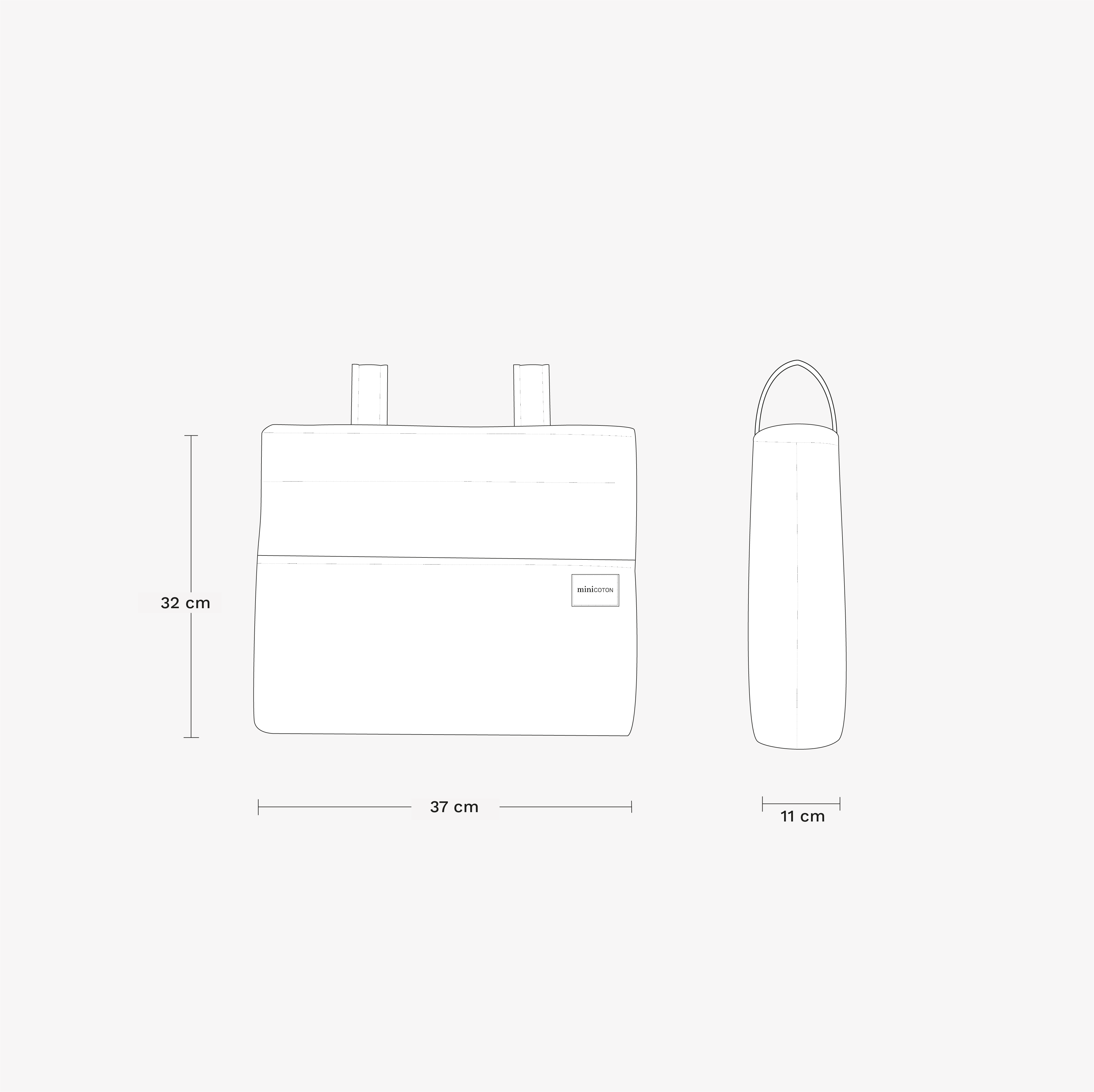 Bolsa Icon Rayas - Minicoton