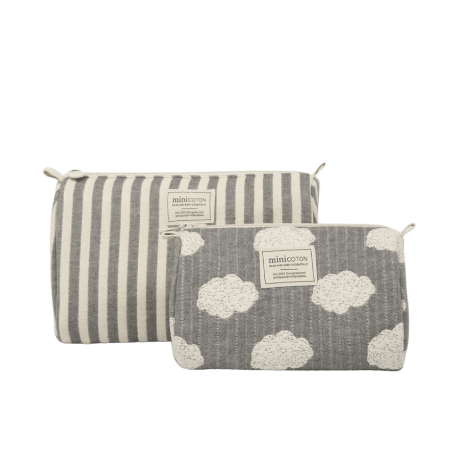 Set Neceser Rayas + Nubes - Minicoton