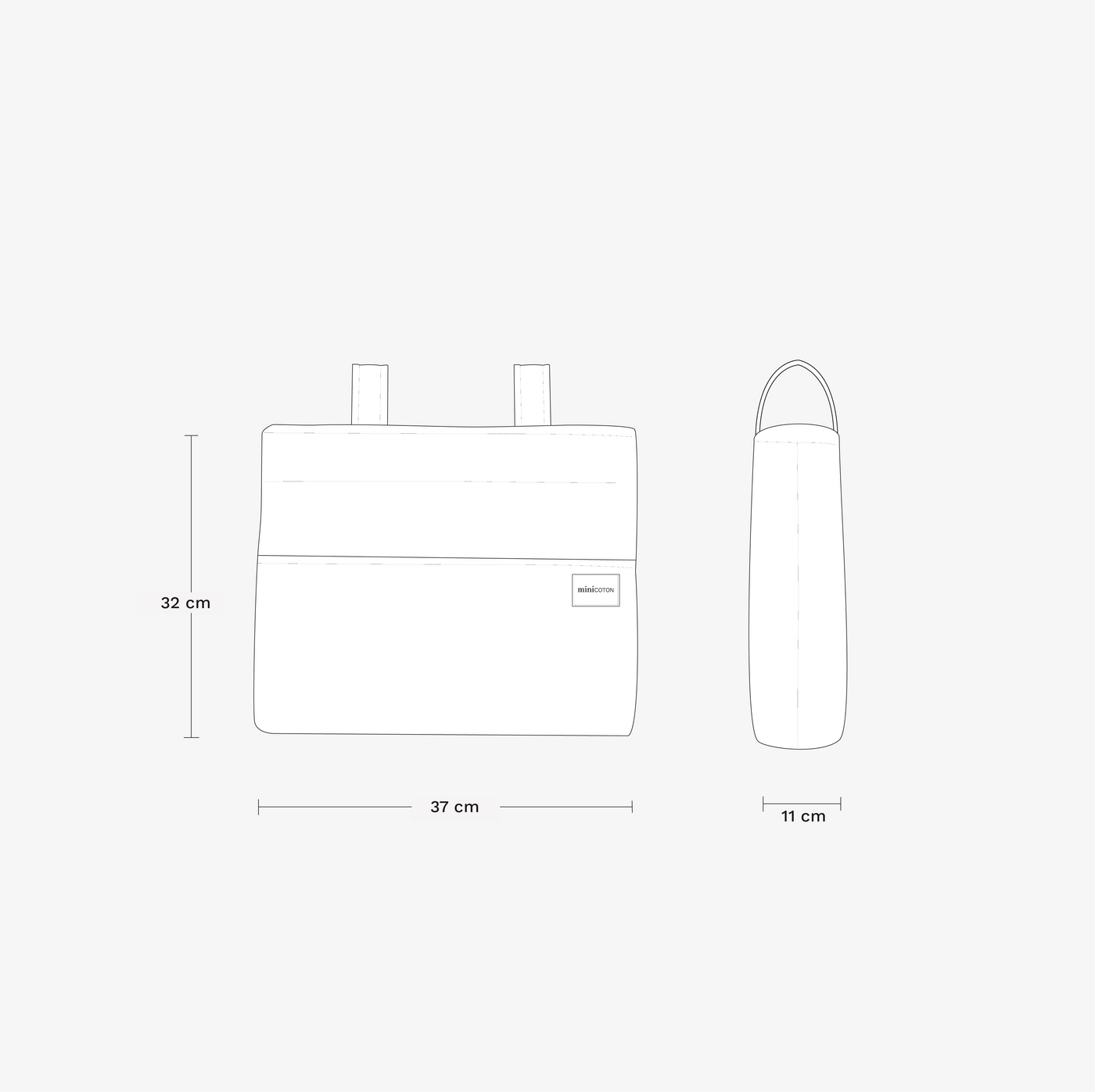 Bolsa Icon Origami - Minicoton