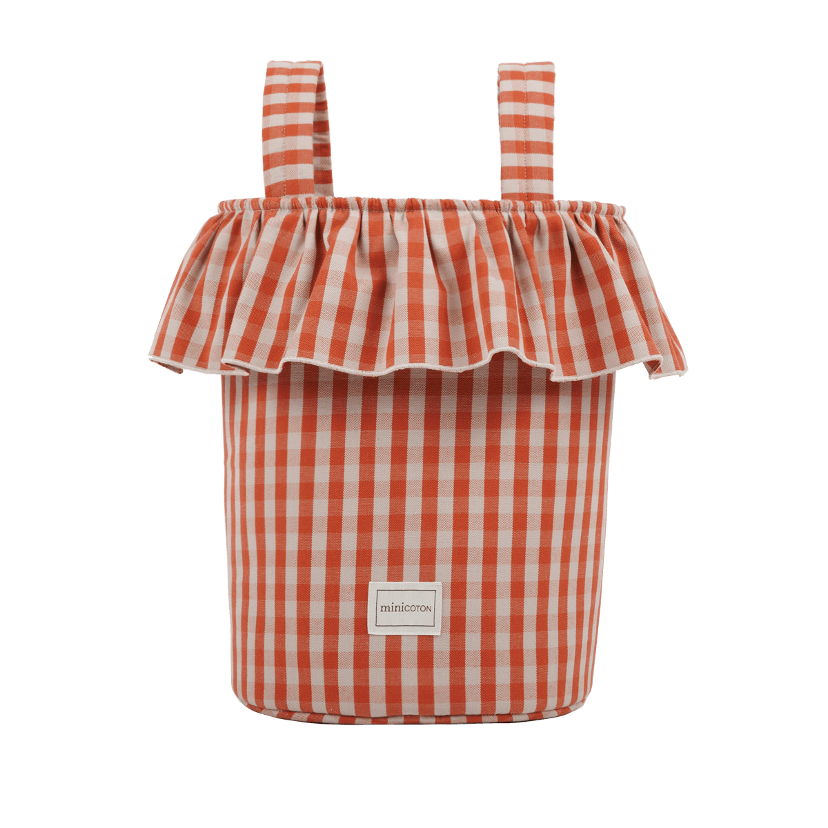 Basket Vichy - Rose + Red - Minicoton