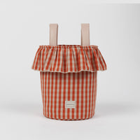 Basket Vichy - Rose + Red - Minicoton