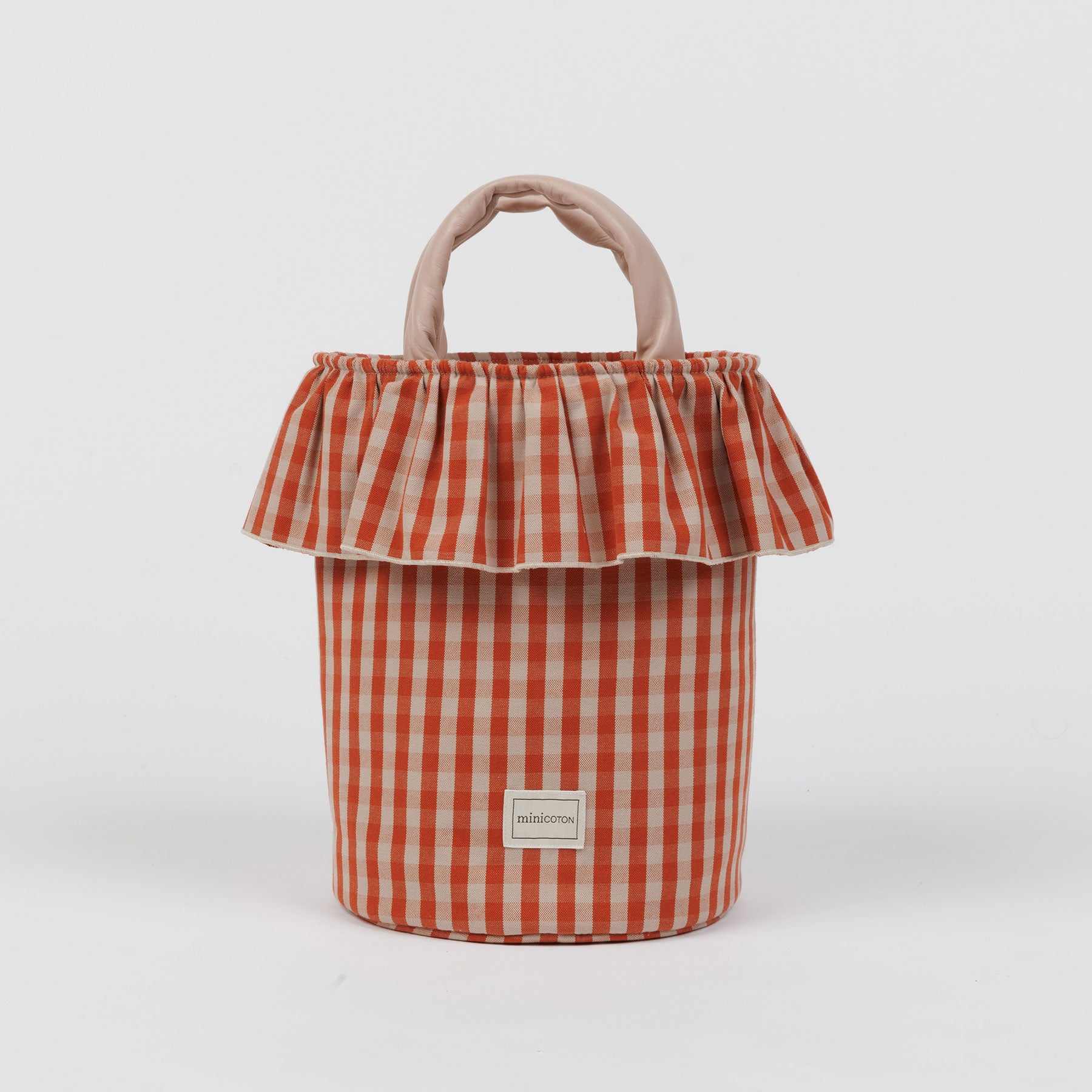 Basket Vichy - Rose + Red - Minicoton