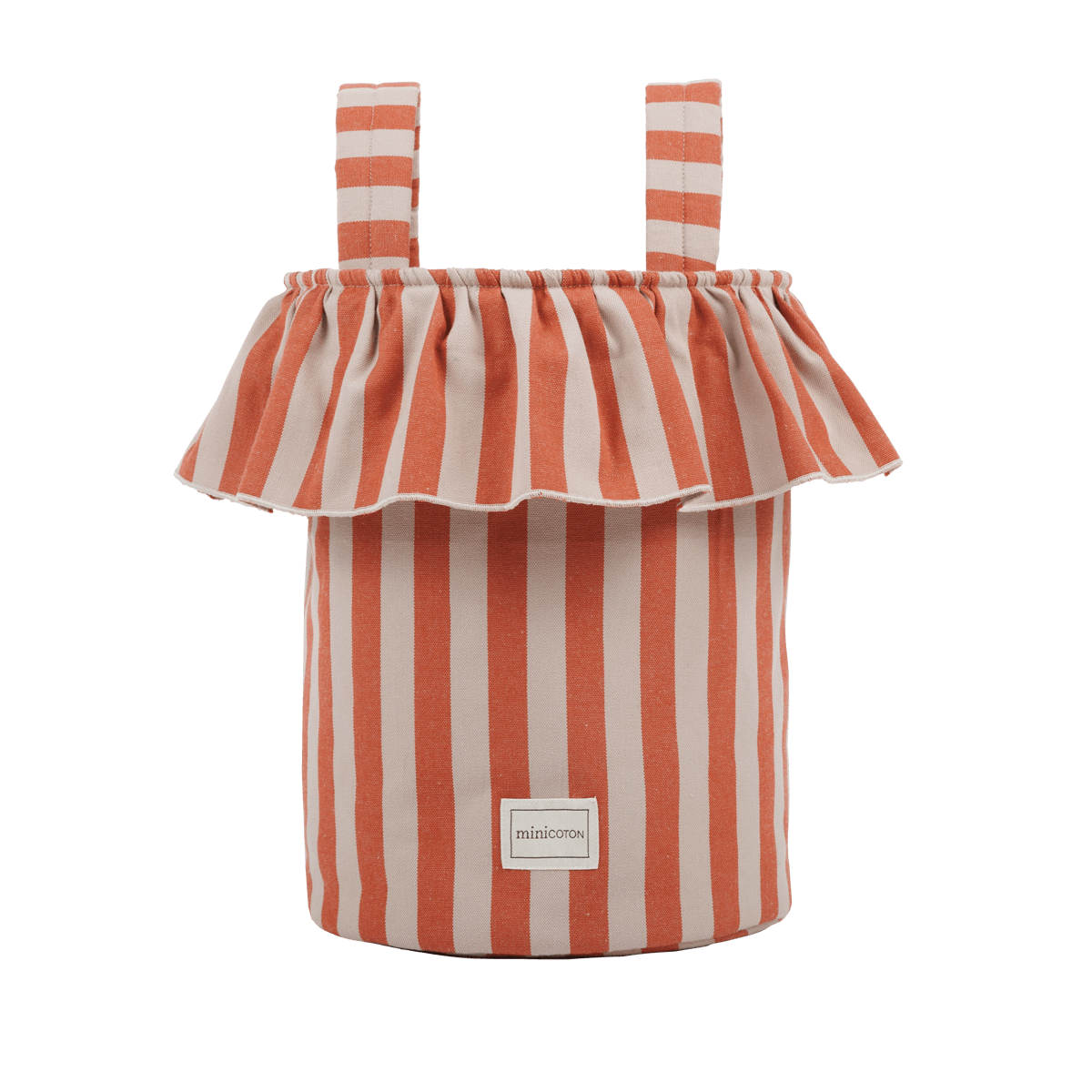 Basket Rayas - Rose + Red - Minicoton