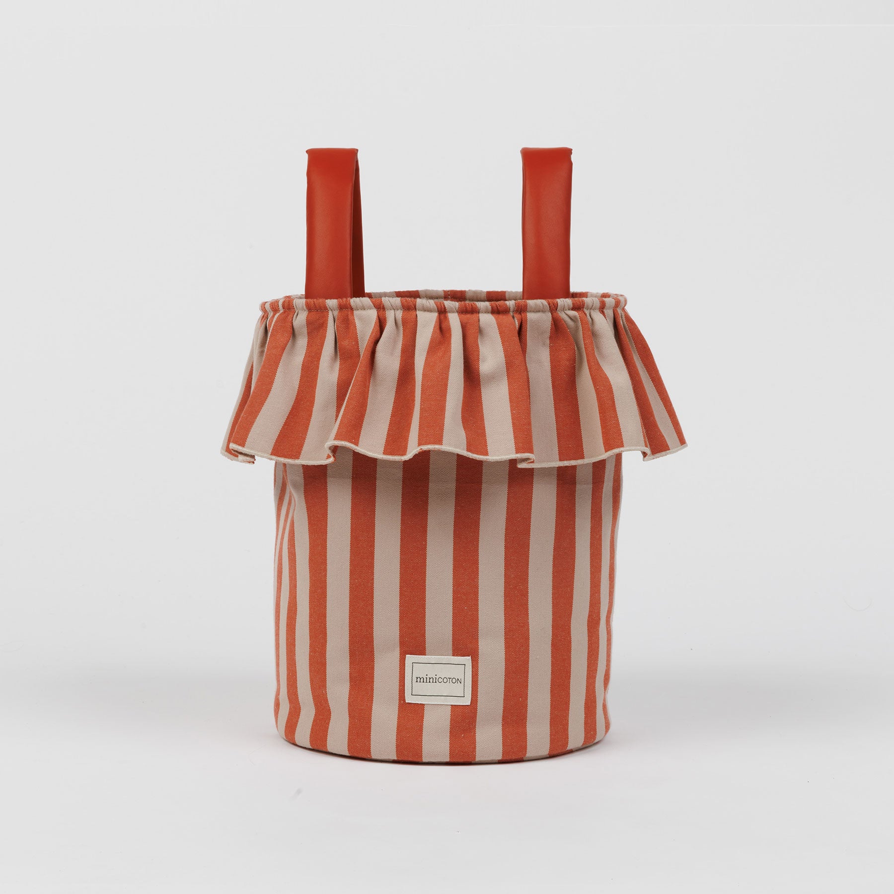 Basket Rayas - Rose + Red - Minicoton