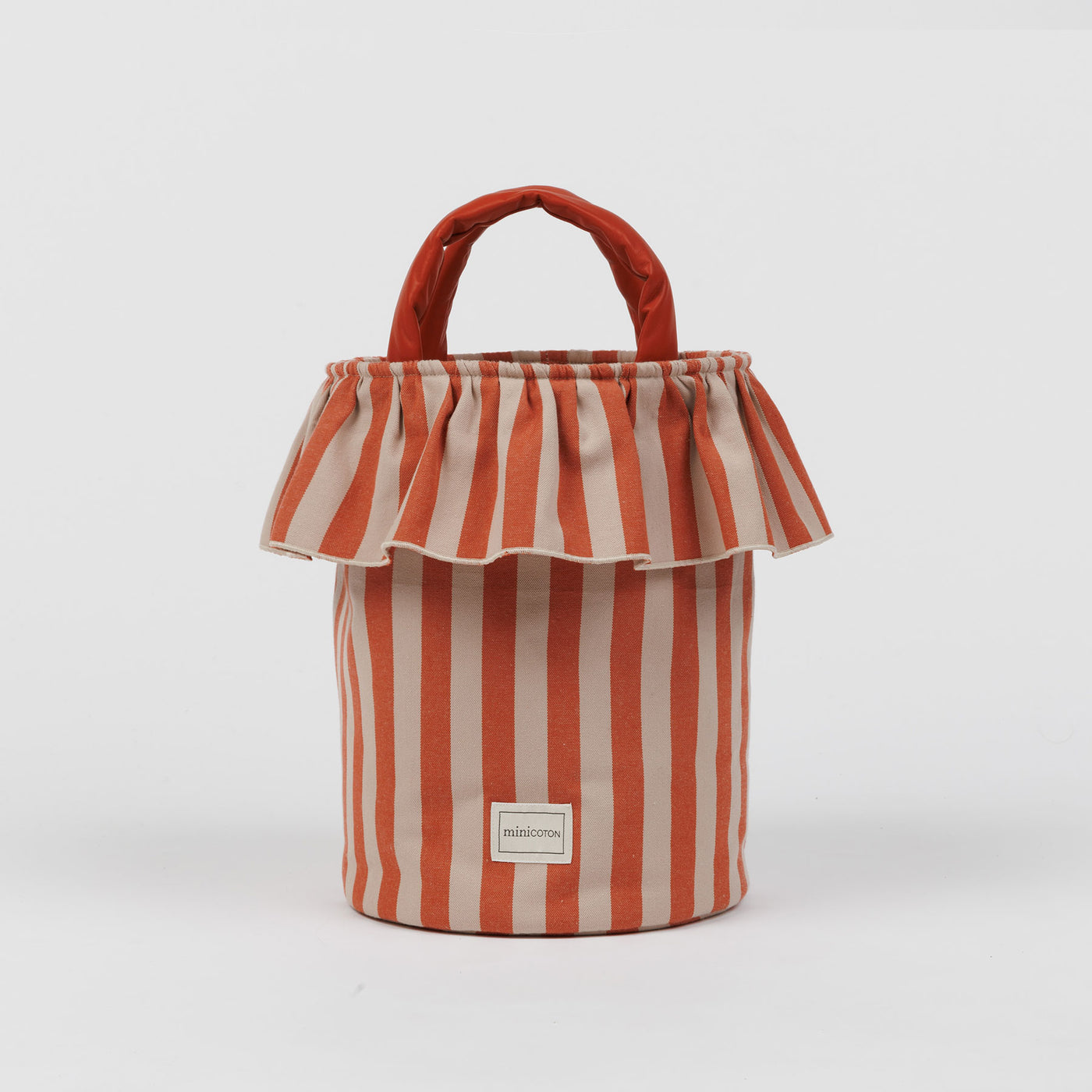 Basket Rayas - Rose + Red - Minicoton