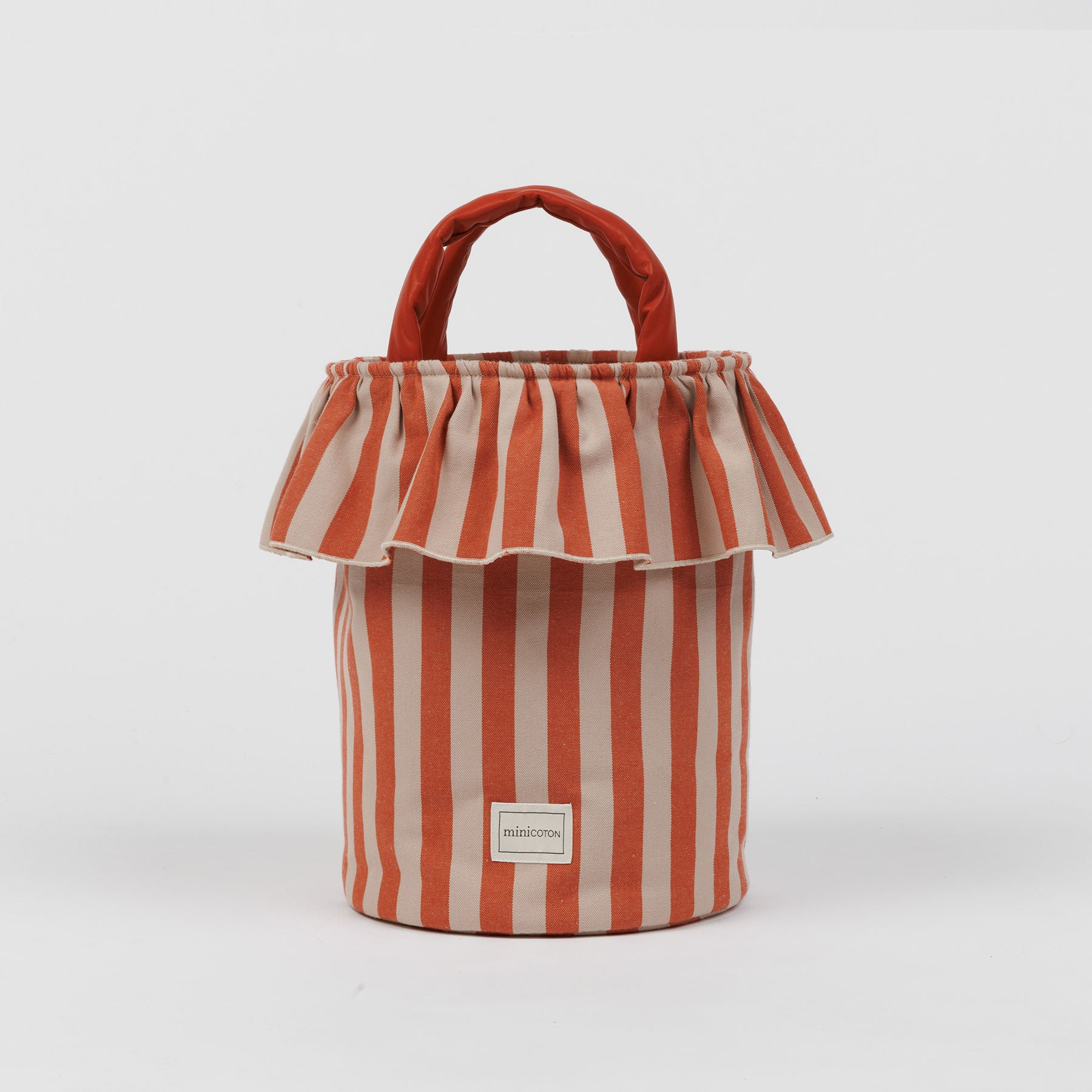 Basket Rayas - Rose + Red - Minicoton