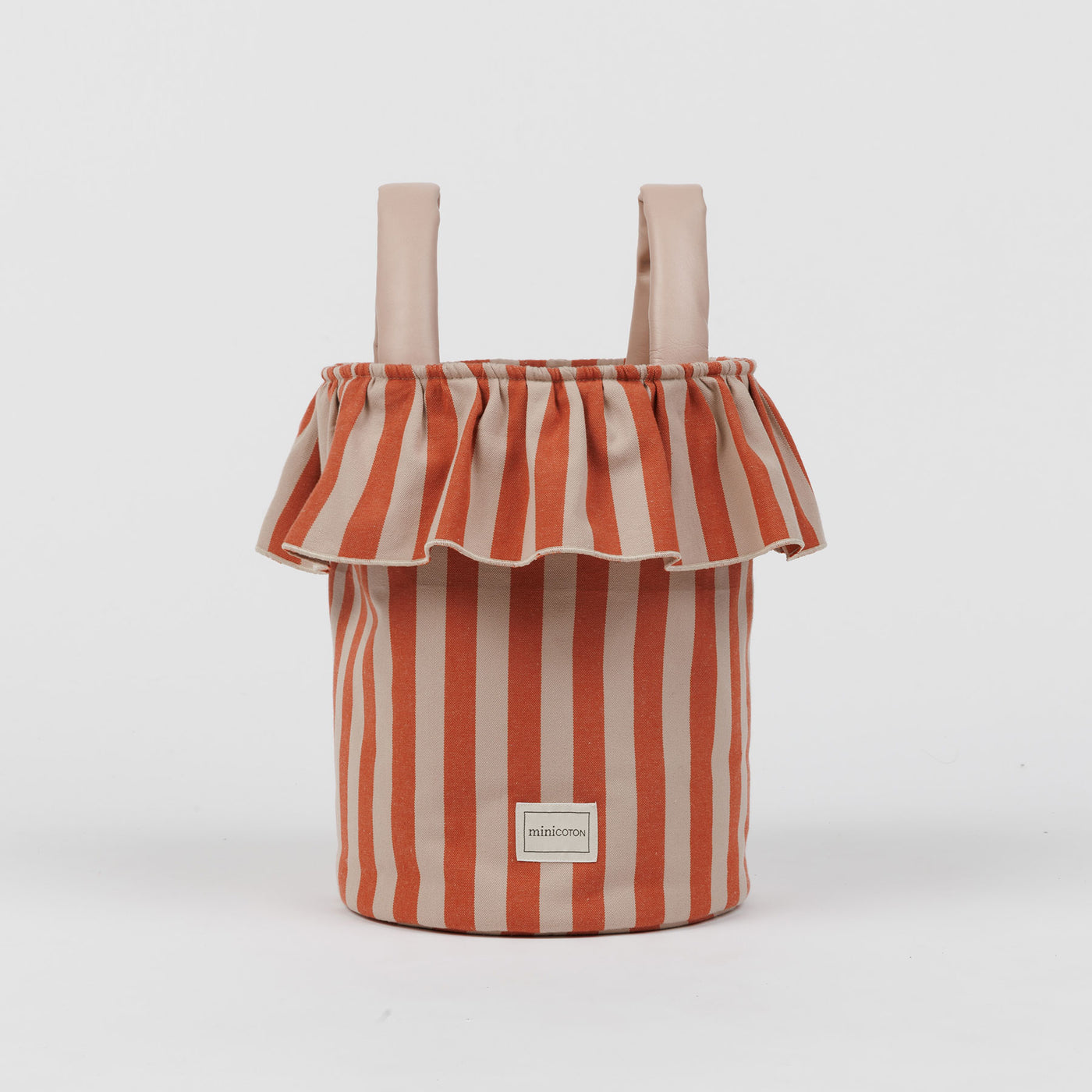 Basket Rayas - Rose + Red - Minicoton