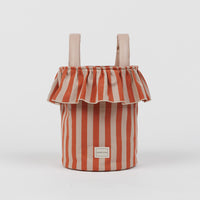 Basket Rayas - Rose + Red - Minicoton