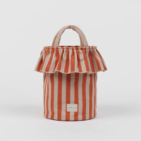 Basket Rayas - Rose + Red - Minicoton