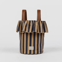Basket Rayas - Navy + Caramel - PRE ORDER - Minicoton