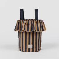 Basket Rayas - Navy + Caramel - PRE ORDER - Minicoton