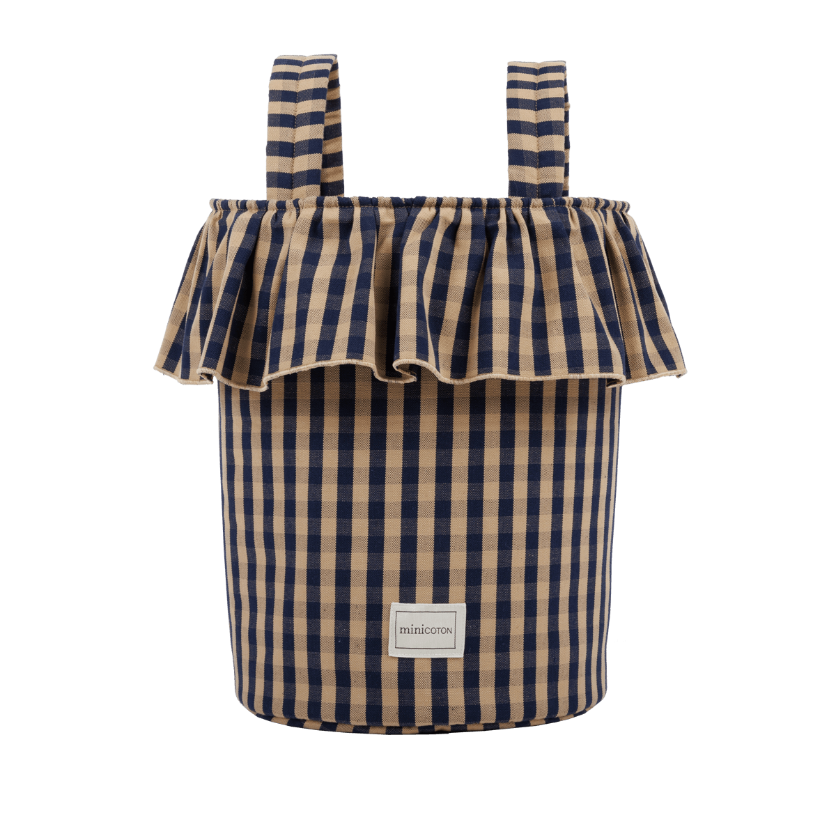 Basket Vichy - Navy + Caramel - PRE ORDER - Minicoton