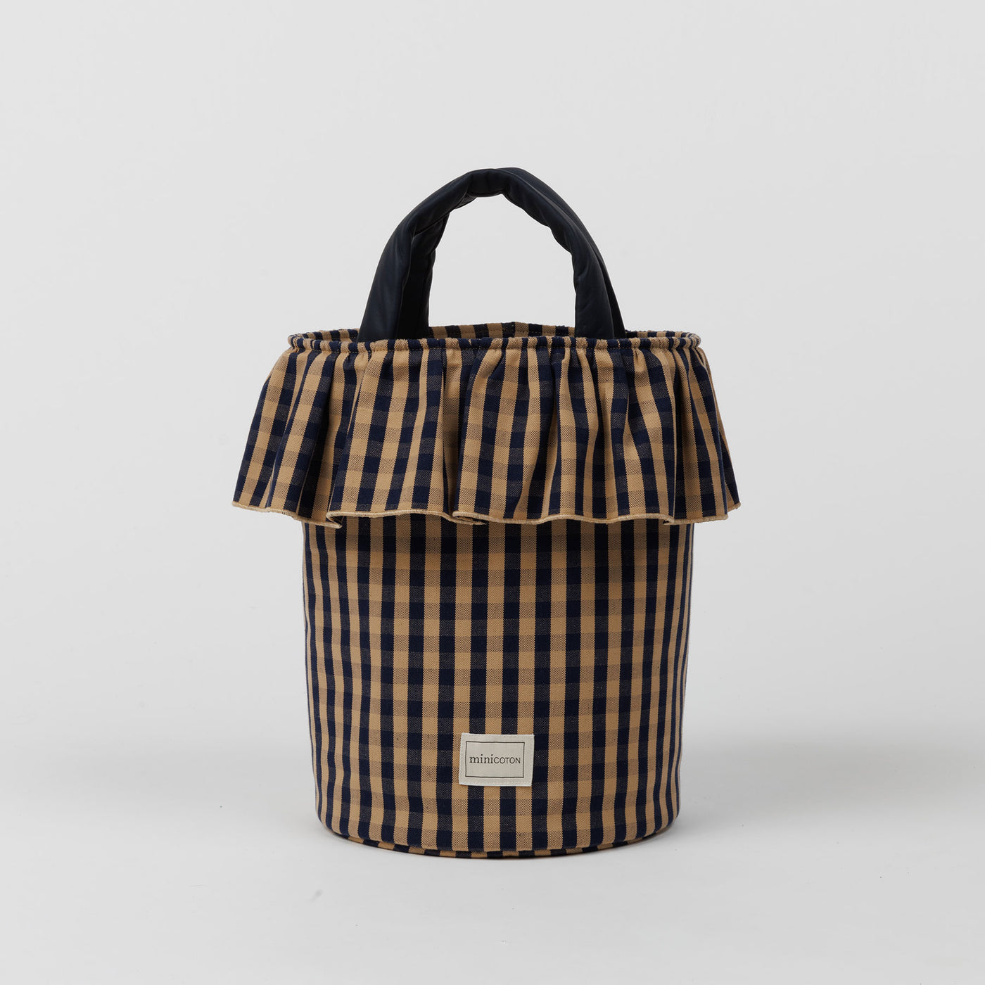 Basket Vichy - Navy + Caramel - PRE ORDER - Minicoton