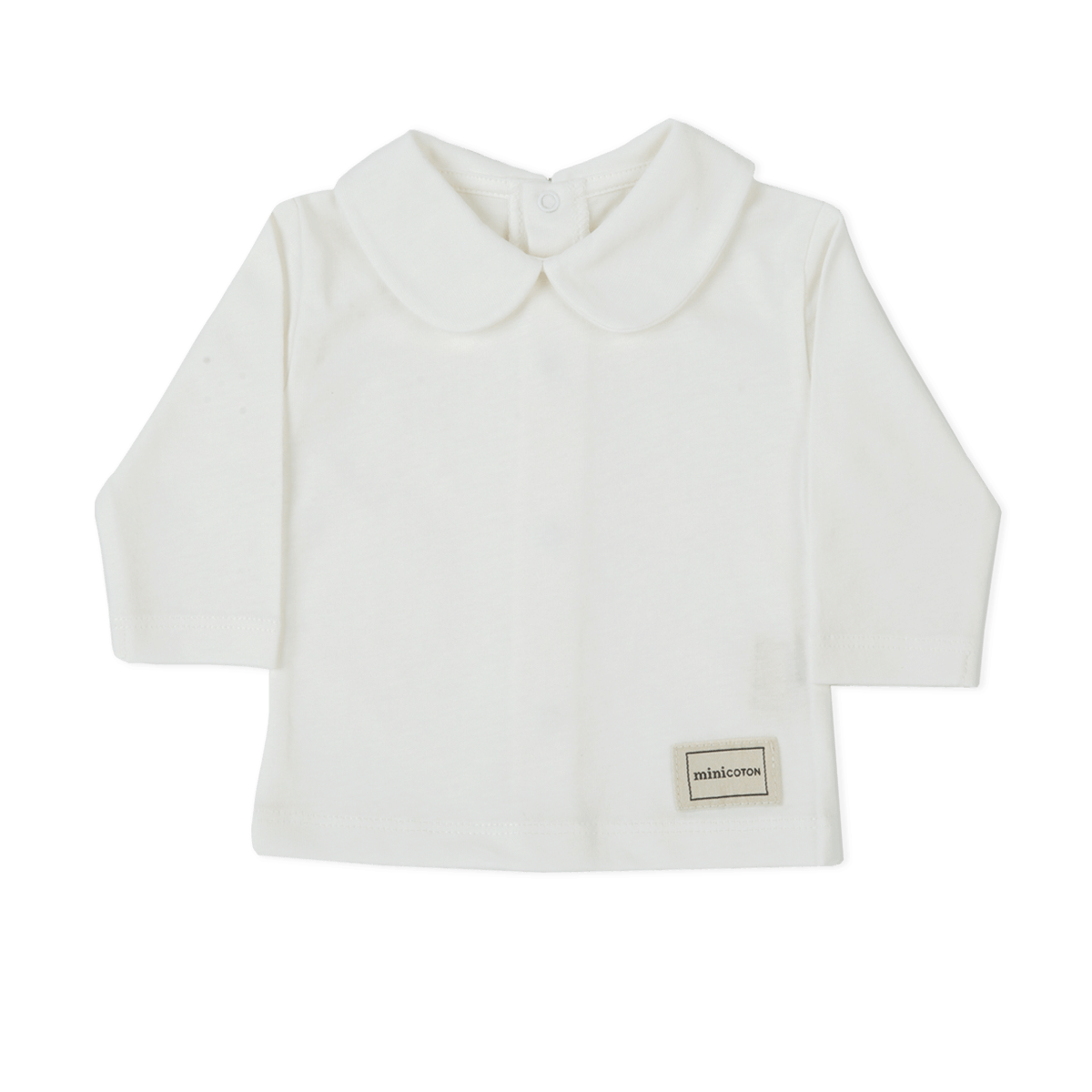 Top Basic Cuello Blanco - Minicoton