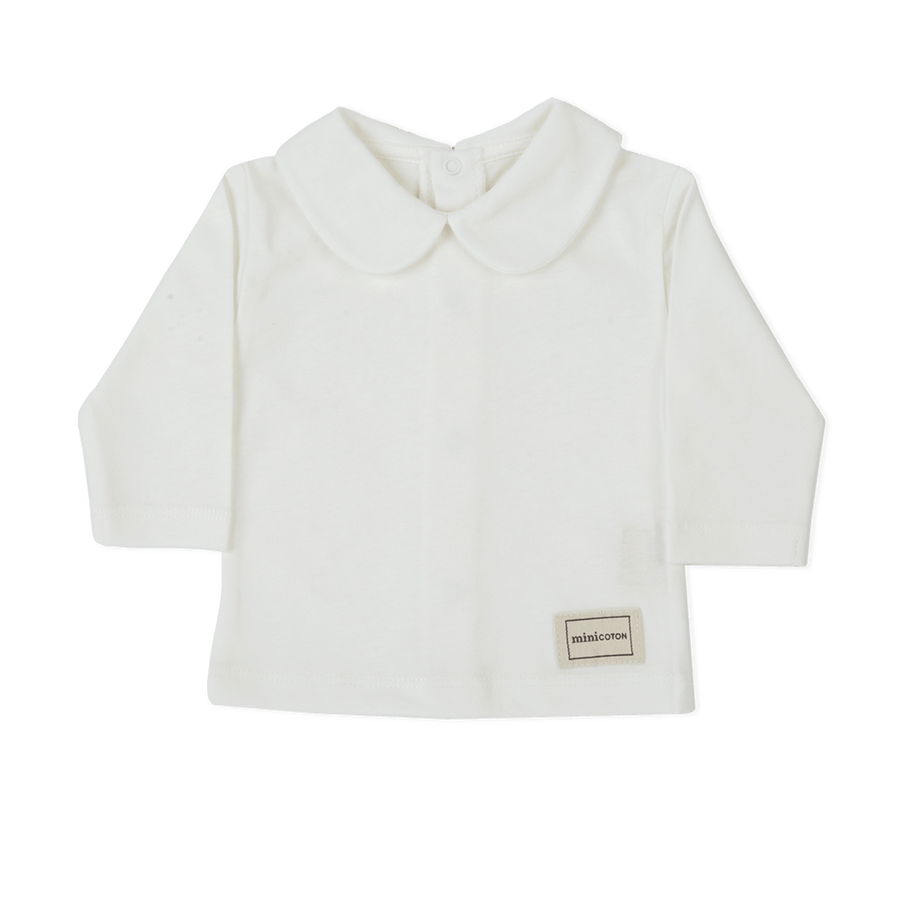 Top Basic Cuello Blanco - Minicoton