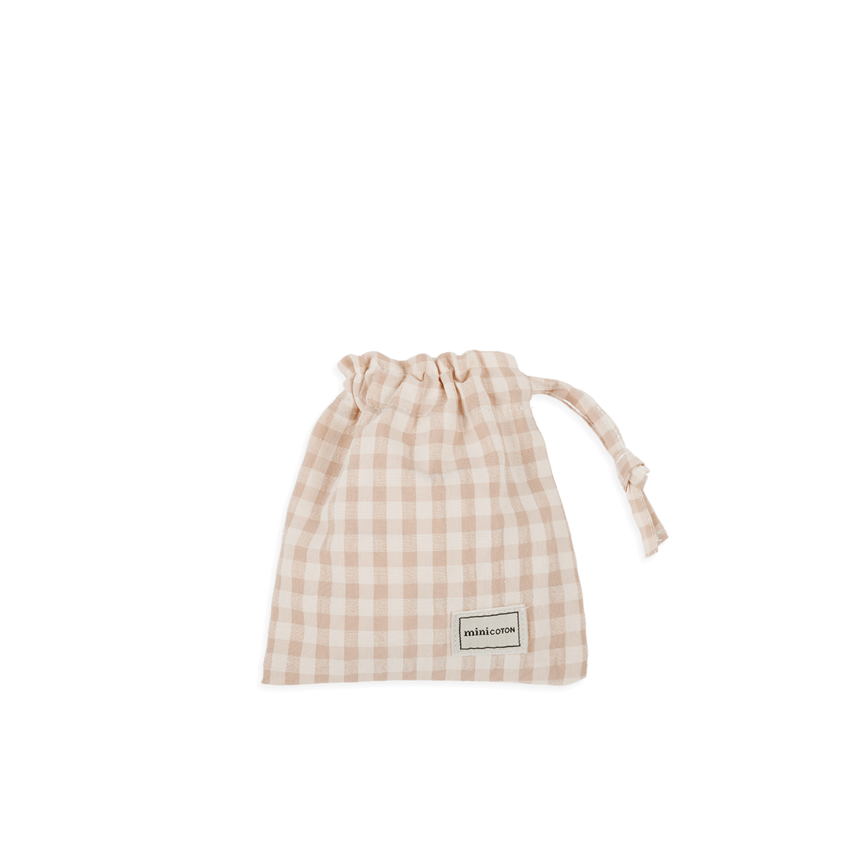 Bolsita Chupete Vichy Rose - Minicoton