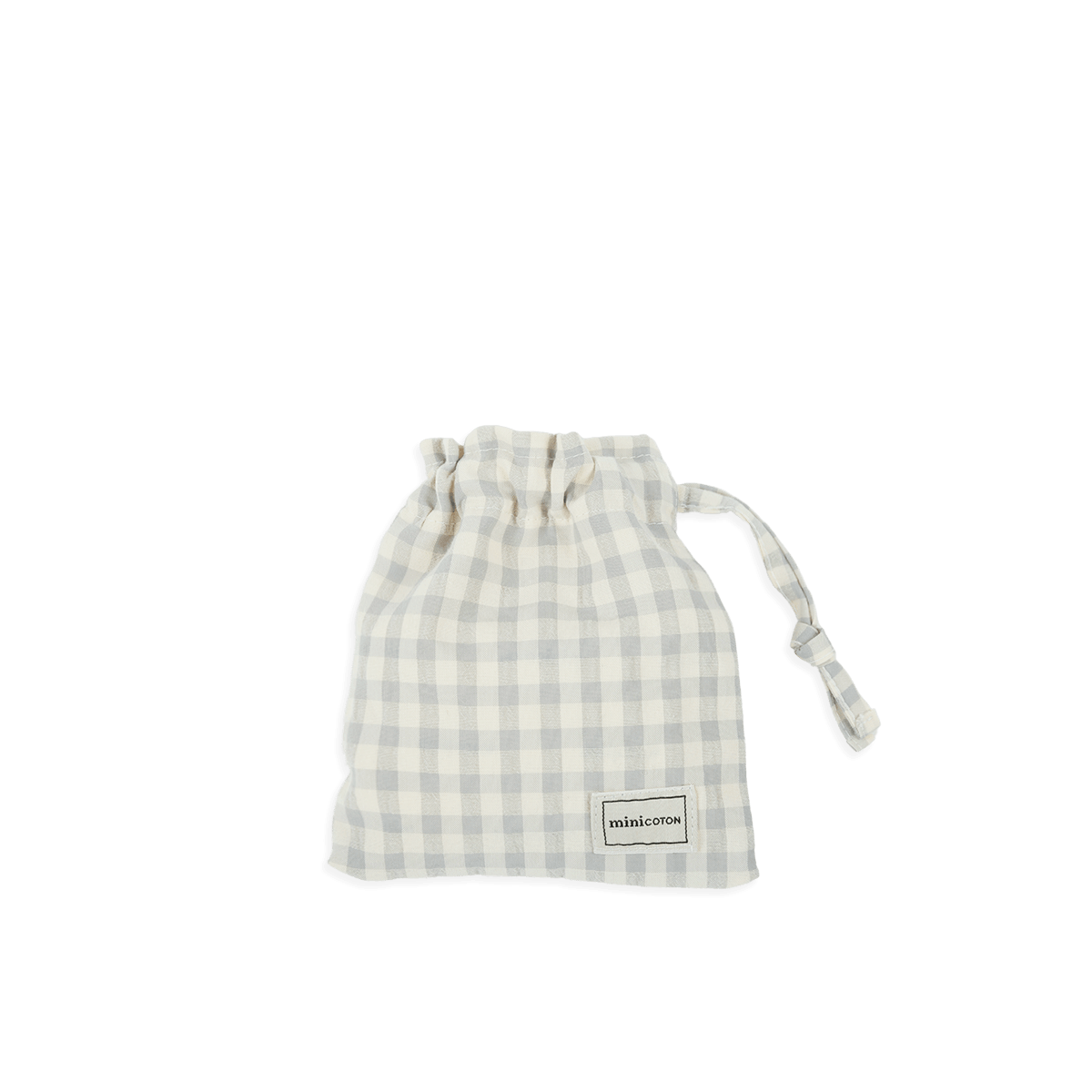 Bolsita Chupete Vichy Blue - Minicoton