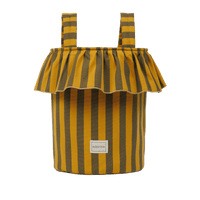Basket Rayas - Olive + Gold - Minicoton